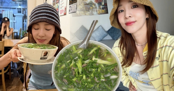 Mỹ nhân Hàn mê phở Việt, gọi bát phở ngập hành khiến dân tìn
