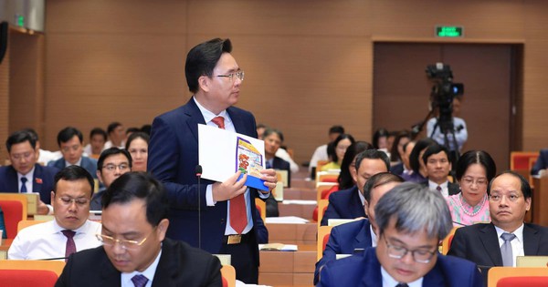 Đại biểu mang vỏ thuốc bảo vệ thực vật đến hội trường chất vấn rau phun thuốc