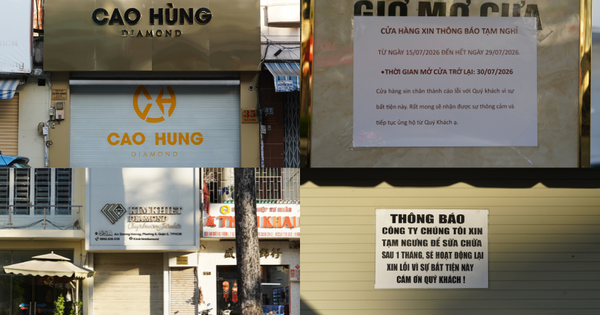 Ảnh: Hàng loạt cửa hàng kinh doanh kim cương tại TP.HCM đồng loạt tạm ngừng hoạt động