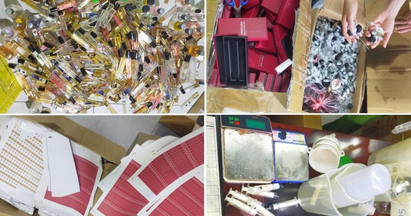 Phá đường dây sản xuất, bán nước hoa giả trên Shopee, khởi tố 13 người