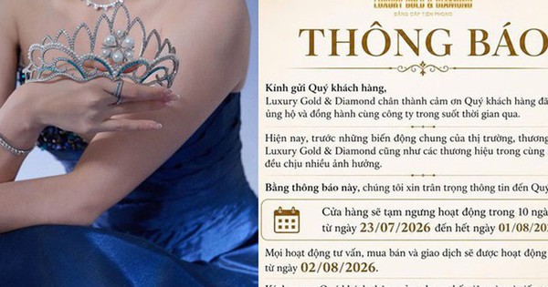 Nhà tài trợ vương miện cho Sen Vàng tại Miss Grand Vietnam và Miss World Vietnam tạm ngưng hoạt động trong 10 ngày