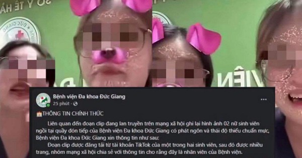BV Đa khoa Đức Giang chấm dứt việc thực tập của 2 nữ sinh có phát ngôn gây bức xúc, bài học cho việc "học ăn, học nói"