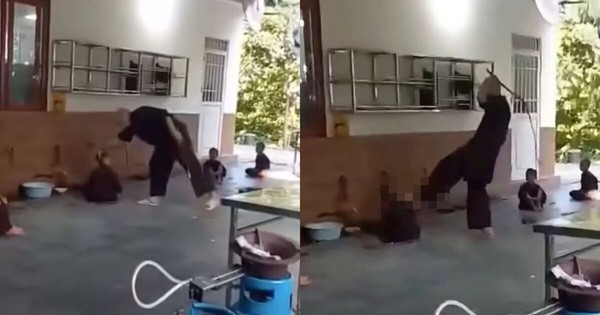 Gã mặc áo nâu đánh trẻ tàn bạo, dân mạng kêu gọi giải cứu bé khỏi kẻ cầm thú