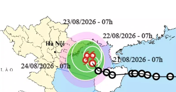 Áp thấp nhiệt đới di chuyển kỳ dị, có thể tan trên vịnh Bắc Bộ