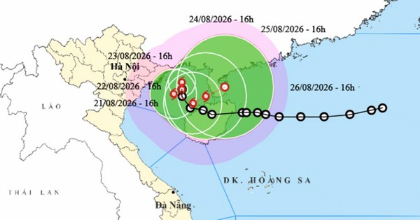 Áp thấp nhiệt đới mạnh lên thành bão số 4, miền Bắc mưa lớn ngày cuối tuần