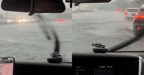 New York ngập như sông sau trận mưa lớn: Ô tô nối đuôi mắc kẹt, tài xế phải trèo lên nóc xe