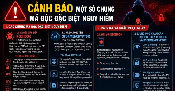 Cảnh báo mã độc đặc biệt nguy hiểm tấn công điện thoại và hệ thống máy tính