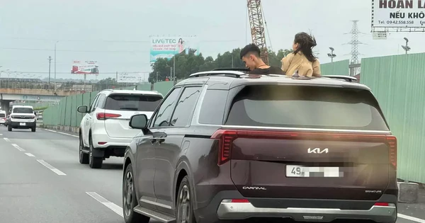 Xử phạt nữ tài xế cho trẻ ‘hóng gió’ khi đang lưu thông trên cao tốc