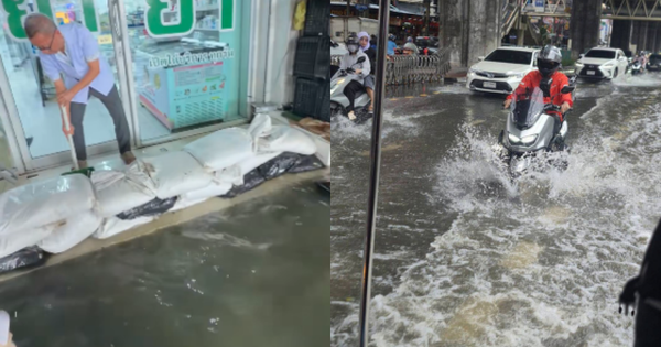 Bangkok mưa lớn, hàng loạt tuyến đường ngập: 3 quận được công bố là vùng thiên tai