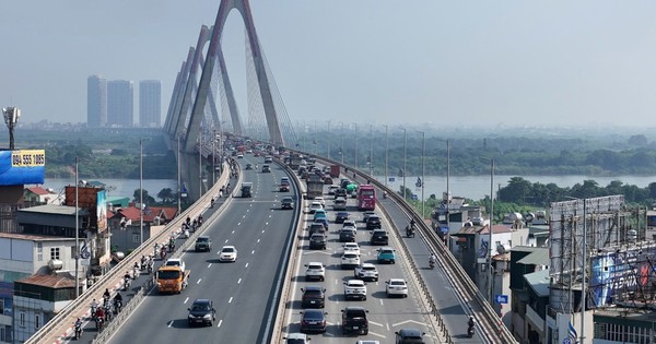 Cầu Nhật Tân áp quy định giữ khoảng cách, 3 làn ô tô giới hạn 80km/h