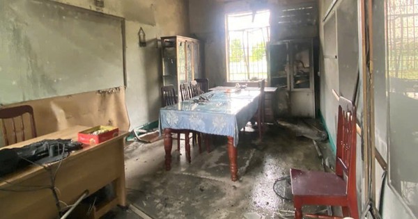 Công an Quảng Ngãi điều tra vụ cháy trường tiểu học, phó hiệu trưởng tử vong