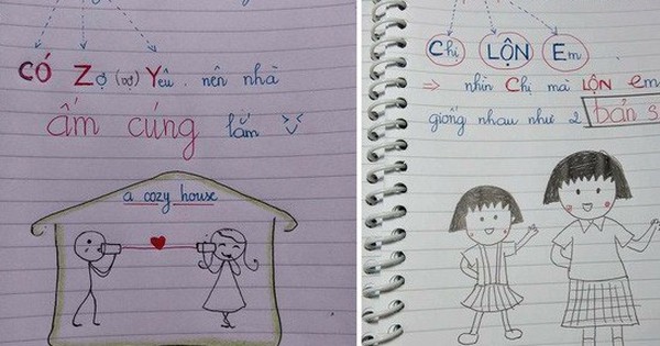 Xuất hiện cuốn sổ học tiếng Anh cầu kỳ nhất MXH: Đã dễ nhớ còn buồn cười dù hơi mỏi tay một chút