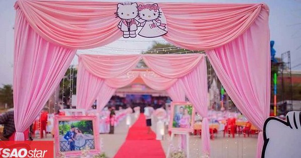 Trở về tuổi thơ với đám cưới Hello Kitty của cặp đôi 9X