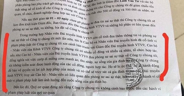Doanh nghiệp ‘dọa truy sát’ VTV9 sẽ bị xử lý thế nào?