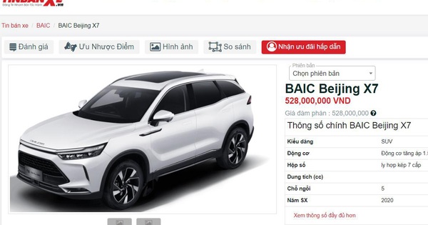 Giá xe mới tiếp tục tăng thêm 40 triệu BAIC Beijing X7 cũ có phải món hời