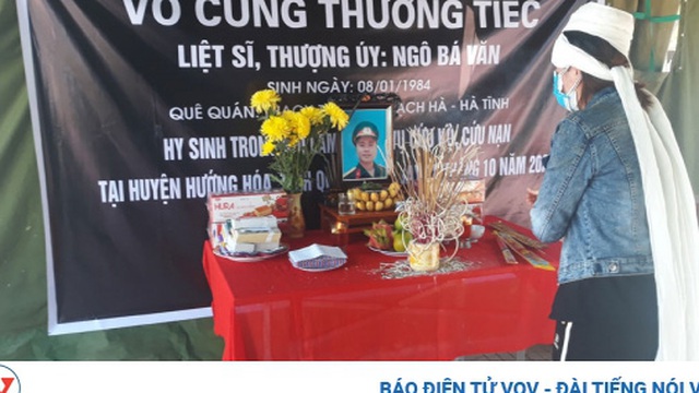 Vợ liệt sỹ Đoàn 337 nén đau thương chịu tang chồng tại khu cách ly