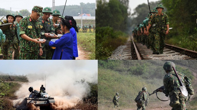Bộ binh chủ lực thực hành chiến đấu ở địa hình trung du