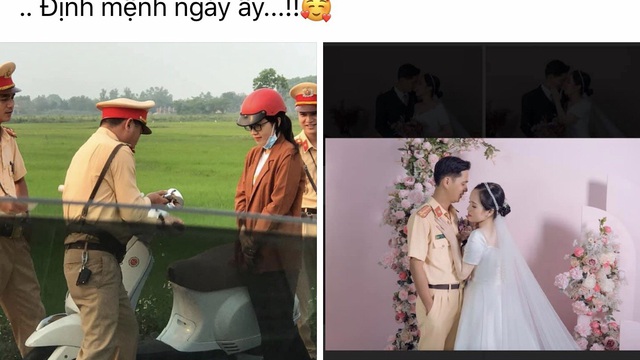 Bị xử lý vi phạm giao thông, 1 năm sau cô gái lấy luôn anh cảnh sát ngày đó: Câu chuyện phía sau giờ mới tiết lộ