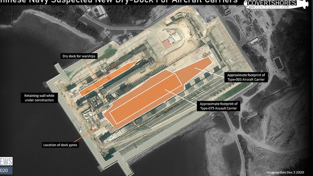 Trung Quốc đang nâng cấp căn cứ cho tàu sân bay ở đảo Hải Nam?