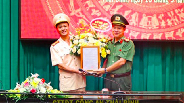 Bộ Công an bổ nhiệm Phó Giám đốc Công an tỉnh Thái Bình