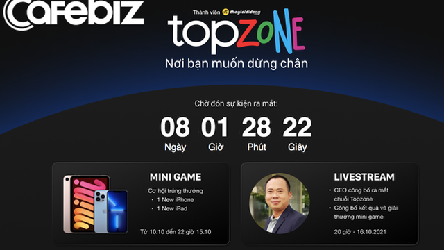 Thế Giới Di Động ra mắt chuỗi mới: Chuyên bán lẻ thời trang cao cấp có tên Topzone?
