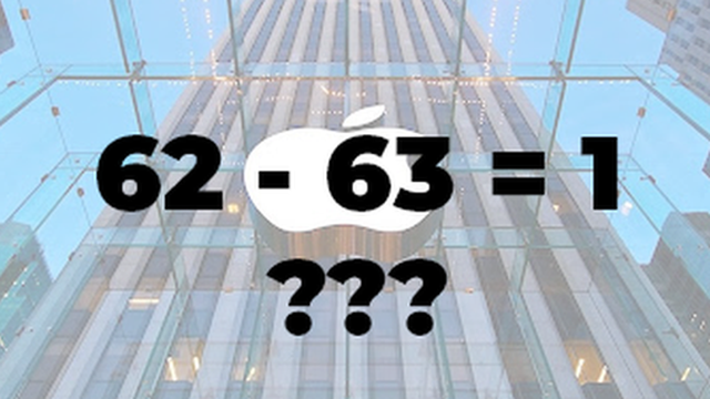 Câu hỏi tuyển dụng kỹ sư phần mềm của Apple: 'Di chuyển một số bất kỳ để 62 - 63 =1?' - Đáp án dễ không ngờ