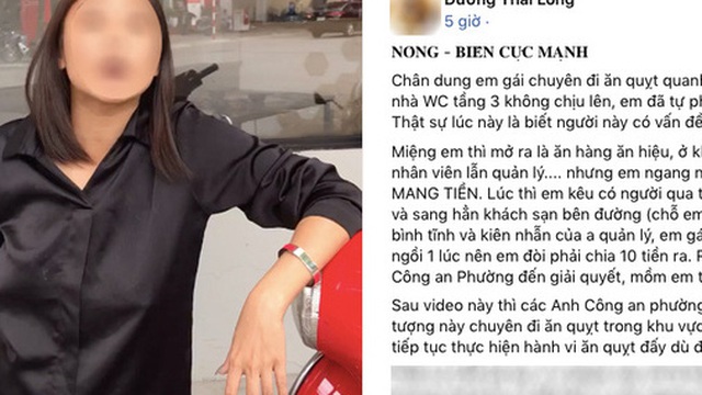 SỐC: Gái xinh Hà Nội quỵt tiền ăn còn tự tiện 'phóng uế' trước cửa tiệm?