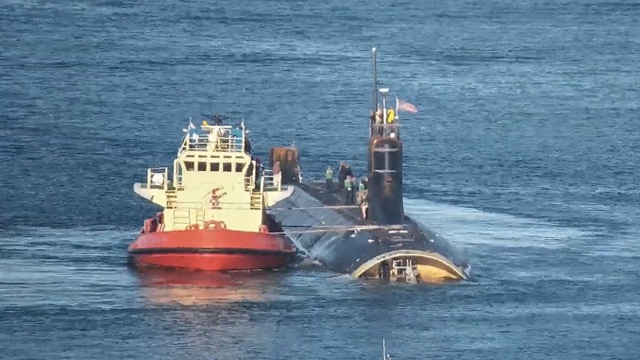 Tàu ngầm Mỹ USS Connecticut bị hư hỏng rời San Diego về cảng nhà