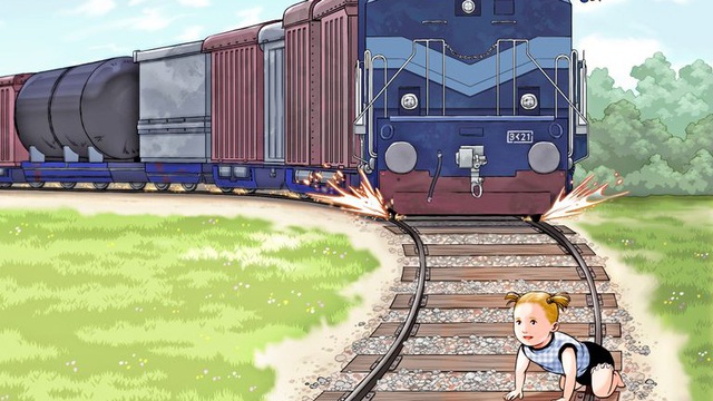 Nhận ra em bé trên đường ray, người đàn ông ra quyết định táo bạo trong phút chốc