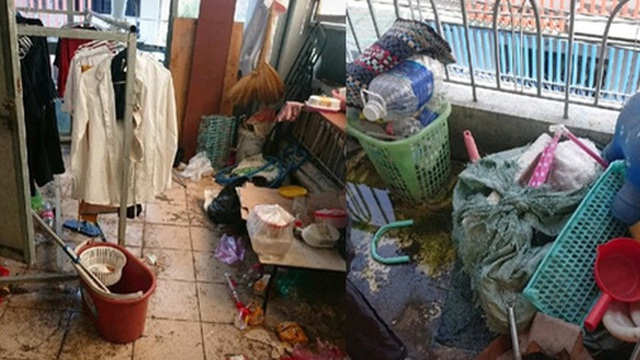 Kinh hoàng phòng trọ của 4 nữ sinh ở TP.HCM: Rác thải chất ngập nhà, xem đến ban công mà không chấp nhận được