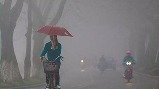 Hà Nội có mưa phùn và sương mù, trời lạnh
