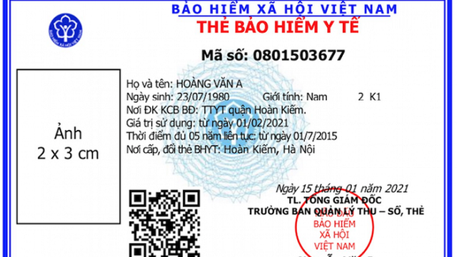 Bốn lưu ý về thẻ BHYT mẫu mới