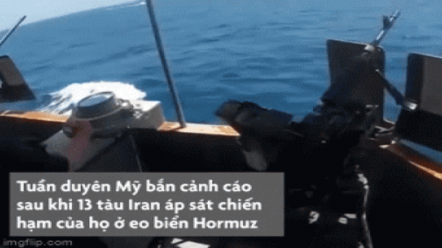 Mỹ công bố video bắn 30 phát đạn cảnh cáo tàu Iran
