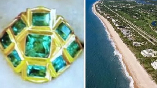 Bí ẩn chiếc nhẫn cổ đính 9 viên ngọc lục bảo trôi dạt vào bờ biển Mỹ