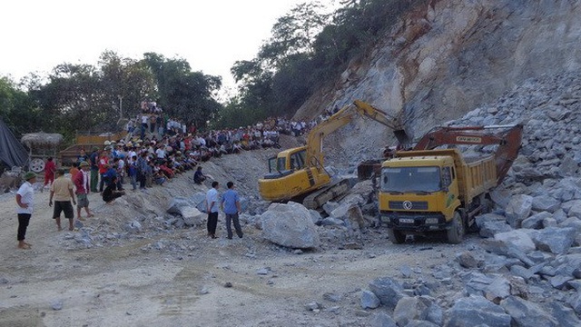 Sập mỏ đá ở Hà Nam 2 người chết, 2 người bị thương