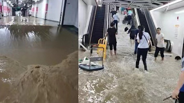2 giờ kinh hoàng ''đối mặt với Tử thần'' của hàng trăm hành khách trên chuyến tàu bị mắc kẹt trong dòng nước lũ ''ngàn năm có một'' ở Trung Quốc
