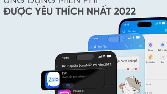 Zalo vào tốp ứng dụng được yêu thích nhất năm 2022