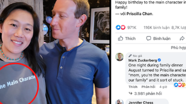 Ông chủ Facebook đăng ảnh mừng sinh nhật vợ, 3 từ đơn giản chứng minh "nóc nhà uy tín"