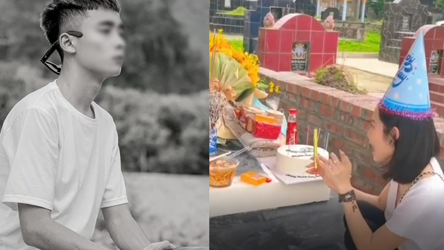 Cô gái tới thăm mộ Nam Ok sau nửa năm, có hành động khiến tất cả xót xa
