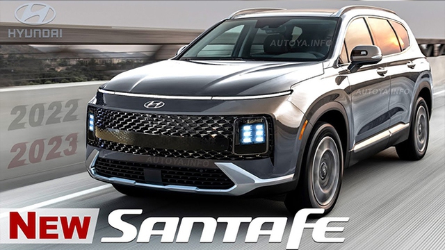 Hyundai Santa Fe 2023 lộ diện: Lột xác toàn bộ, kiểu dáng như Land Rover, thành SUV 7 chỗ