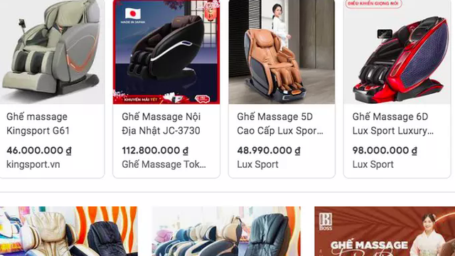 Ghế massage Trung Quốc loạn giá, Bộ Tài chính nói gì?