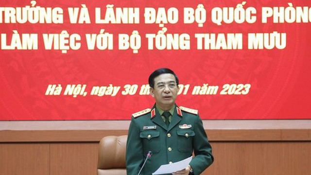 Đại tướng Phan Văn Giang chỉ đạo quân đội nắm chắc tình hình, kịp thời tham mưu chiến lược