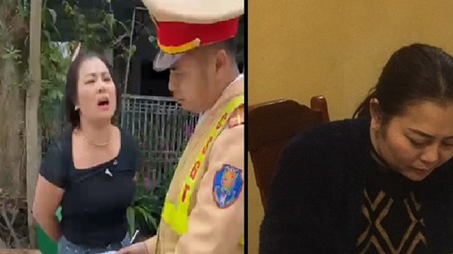Tạm giam người phụ nữ vò nát biên bản, lăng mạ CSGT
