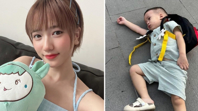 Chứng kiến con ăn vạ, bà xã JustaTee có cách hành xử "lạ" khiến ai cũng phải tán dương
