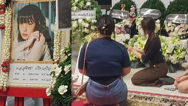 Hình ảnh trong lễ tang của nữ ca sĩ 20 tuổi gây xót xa