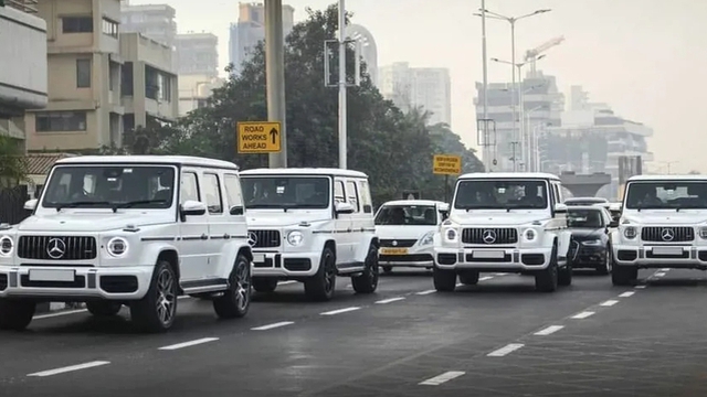 Đoàn xe 10 chiếc Mercedes-AMG G63 và Range Rover của đội vệ sĩ tháp tùng tỷ phú giàu nhất châu Á: Giá gần 4 triệu USD, thị uy trên đường phố