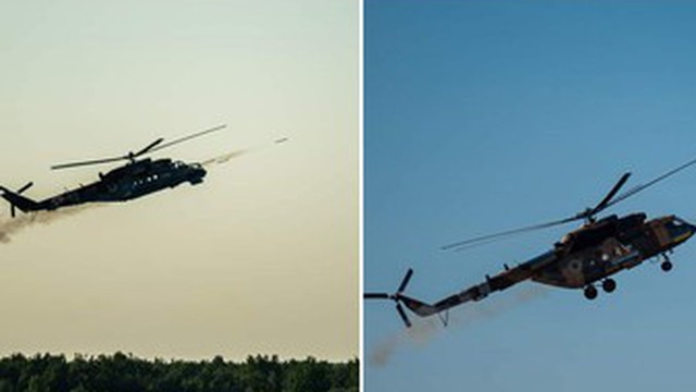 Mi-24 và Mi-17 của Ukraine tham gia tập trận bắn đạn thật