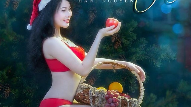 Hot girl Hani Nguyễn khoe bộ ảnh Noel nóng bỏng mắt