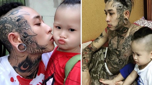 Giải mã hình xăm trên người ông bố trẻ: Khi con trai là tất cả