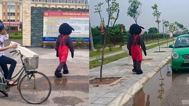 Hóa trang chuột Mickey tỏ tình ở trường ĐH nhưng kết cục là... thất bại